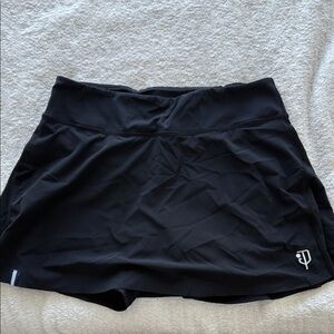 Black Athletic Mini Skirt w/ Shorts